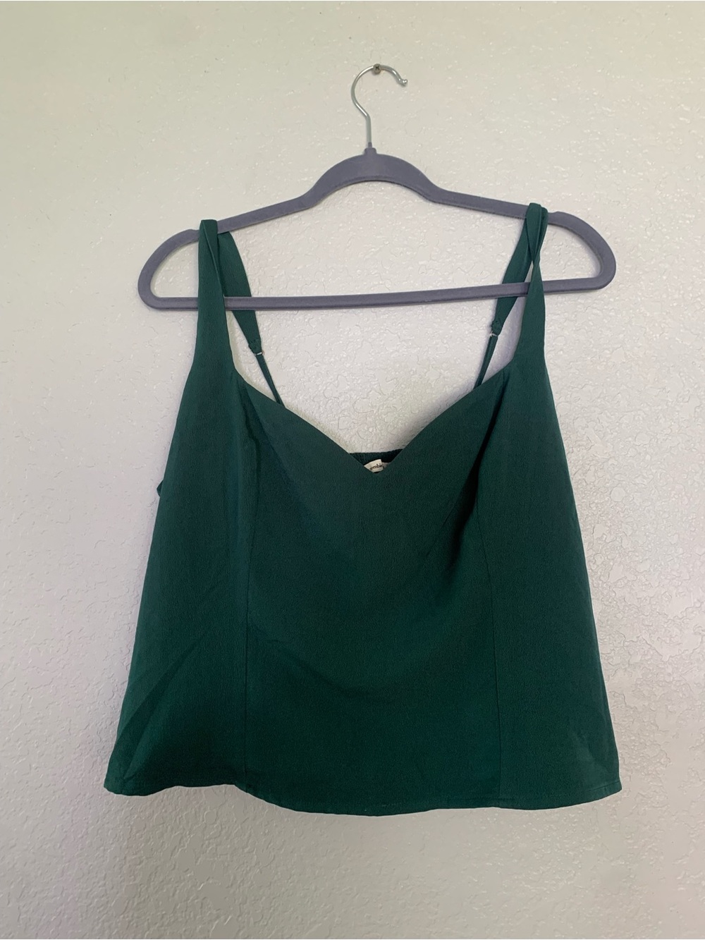 Abercrombie & Fitch Forest Green Satin Cami